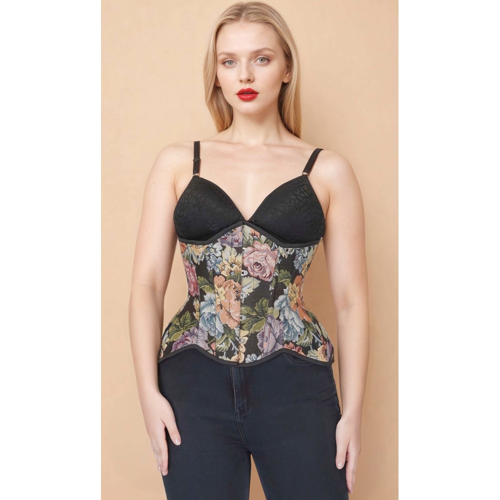 Attitude Corsets - Isabella Curvy Corset sous la poitrine - Multicolore
